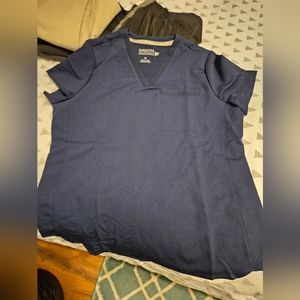 Fabletics vital 1 pocket scrub top Navy Medium